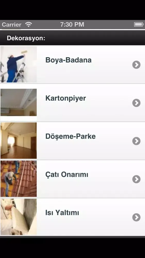 Perde Dekorasyon Ekran Görüntüleri