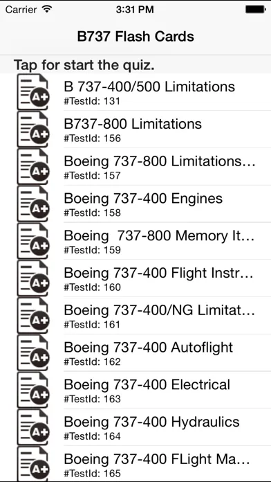 Tangkapan skrin Boeing 737-400/800 Study