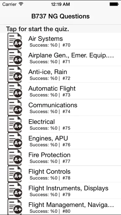 Boeing 737-700/800/NG System Knowledge & Type Rating Question Base Screenshots