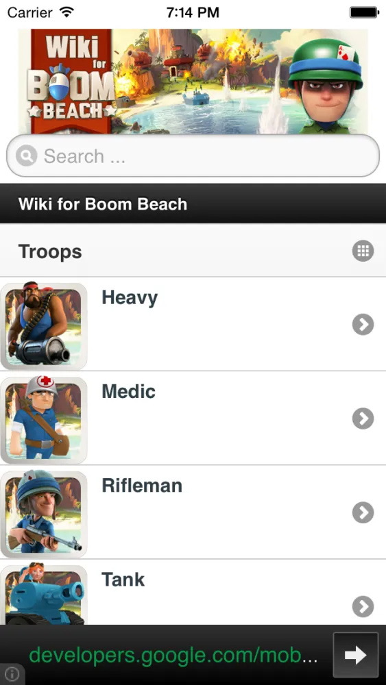 تصاویر Wiki for Boom Beach