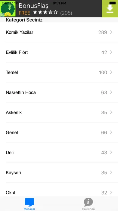 Capturas de pantalla de iFıkralar Ücretsiz Fıkra Arşivi