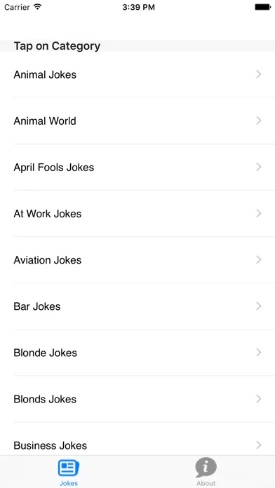 Capturas de tela do Free Funny Jokes App - 40+ Joke Categories