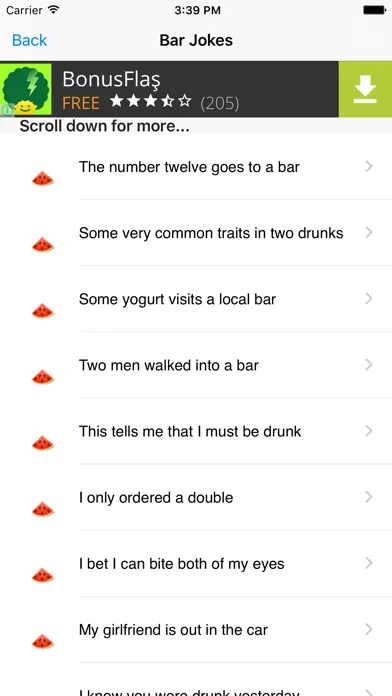 Capturas de tela do Free Funny Jokes App - 40+ Joke Categories