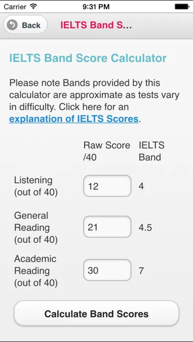 Capturas de pantalla de IELTS Writing Essays & Calc