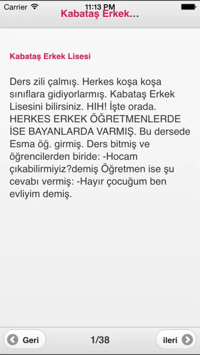 ภาพหน้าจอของ İğrenç Espiriler Fıkralar