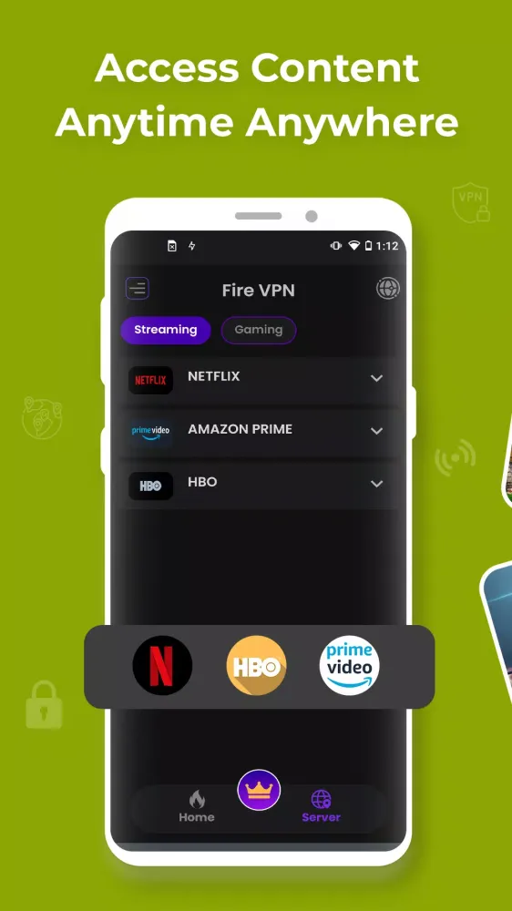 Fire VPN Screenshots