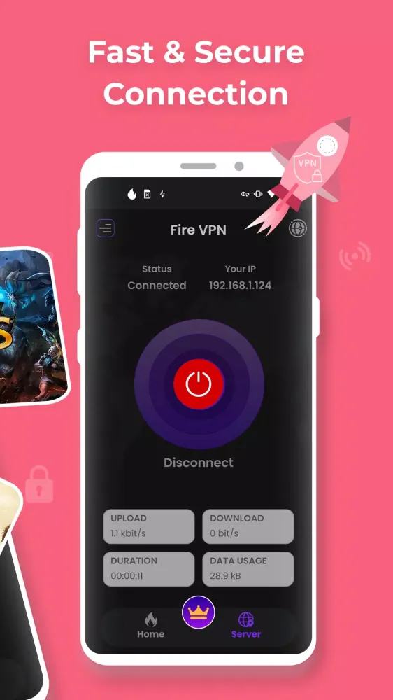 Fire VPN Screenshots