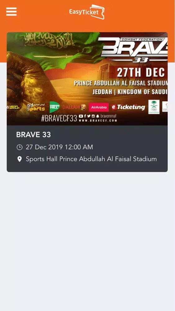 Tangkapan skrin Easy Ticket