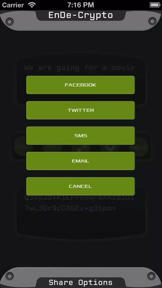Screenshot di EnDe-Crypto