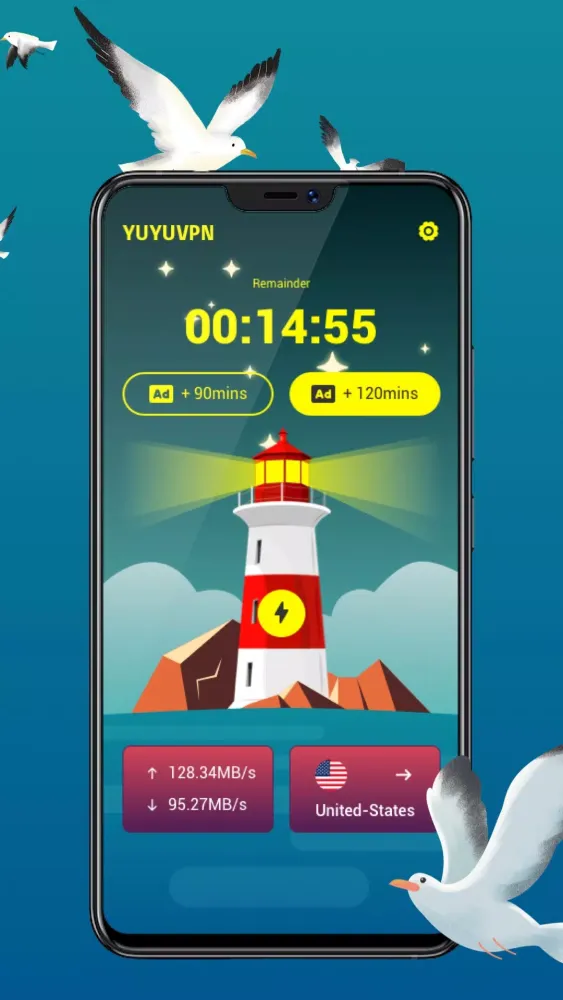 Ảnh chụp màn hình của YUYU VPN: Fast & Secure Proxy