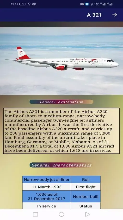 Capturas de pantalla de Aircraft Encyclopedia