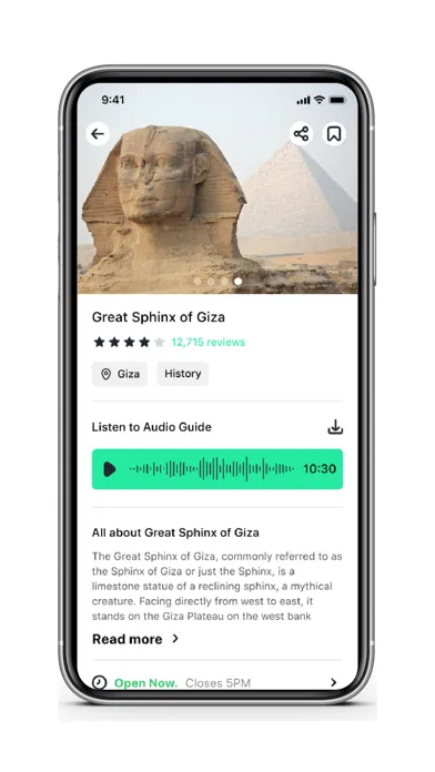 Zrzuty ekranu Egypt Audio Guide(EAG)