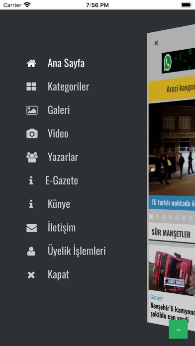 Nevşehir Kent Haber应用截图