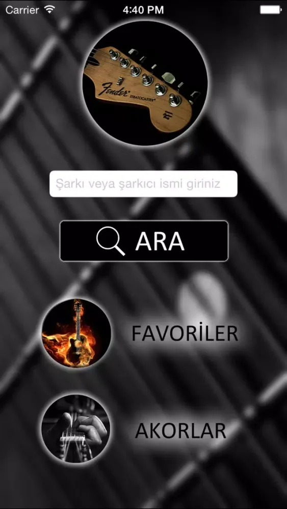 Zrzuty ekranu AkorAra - Güncel & Eski Gitar Akor,Tab,Sözleri