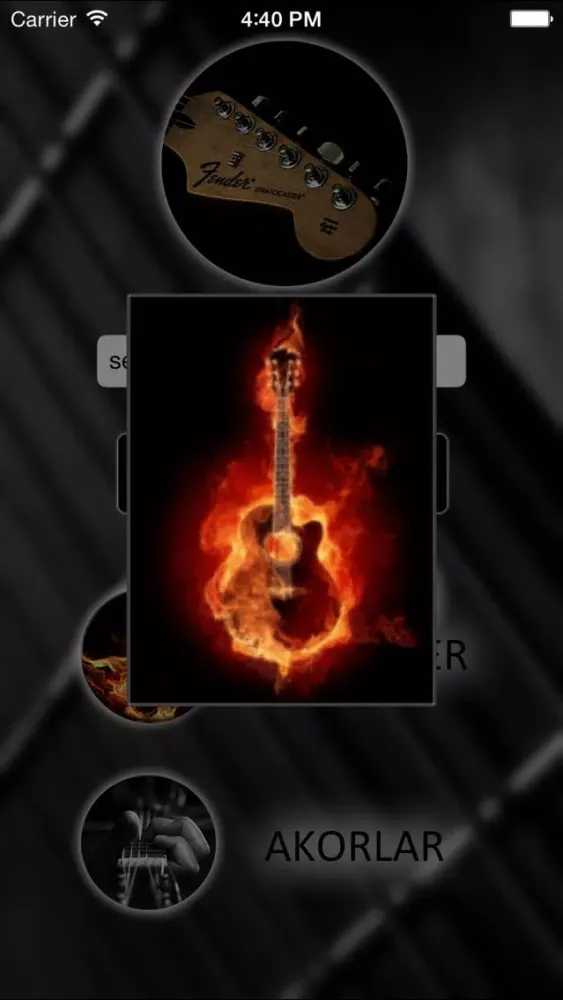 Zrzuty ekranu AkorAra - Güncel & Eski Gitar Akor,Tab,Sözleri