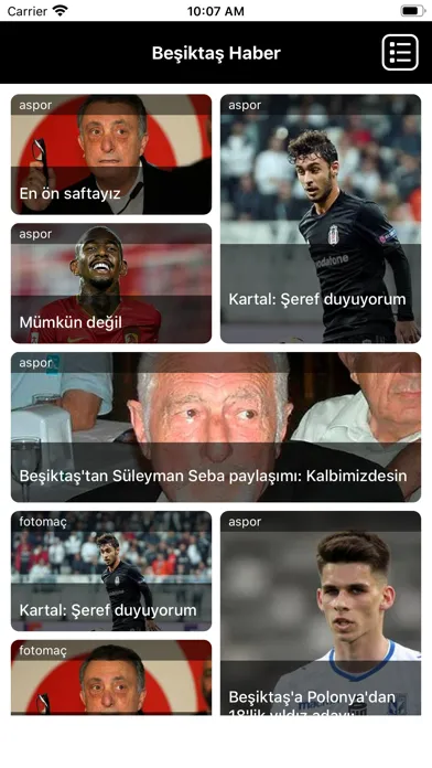 BJK Spor Haber スクリーンショット