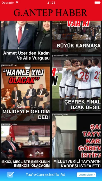 Capturas de pantalla de Gaziantep Haberleri