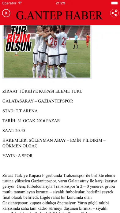 Capturas de pantalla de Gaziantep Haberleri