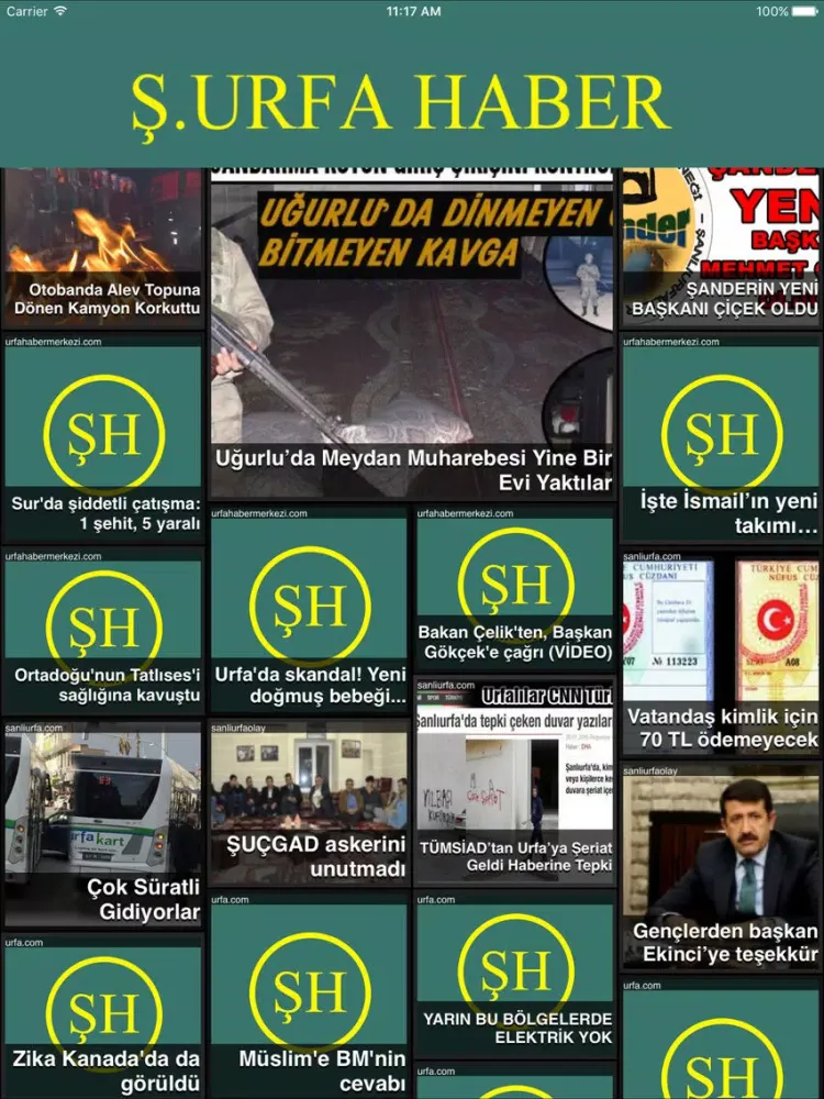 Şanlıurfa Haberleri iPad 应用截图