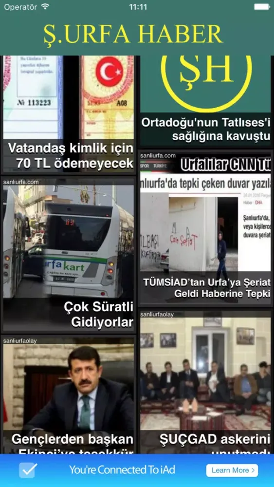 Şanlıurfa Haberleri应用截图