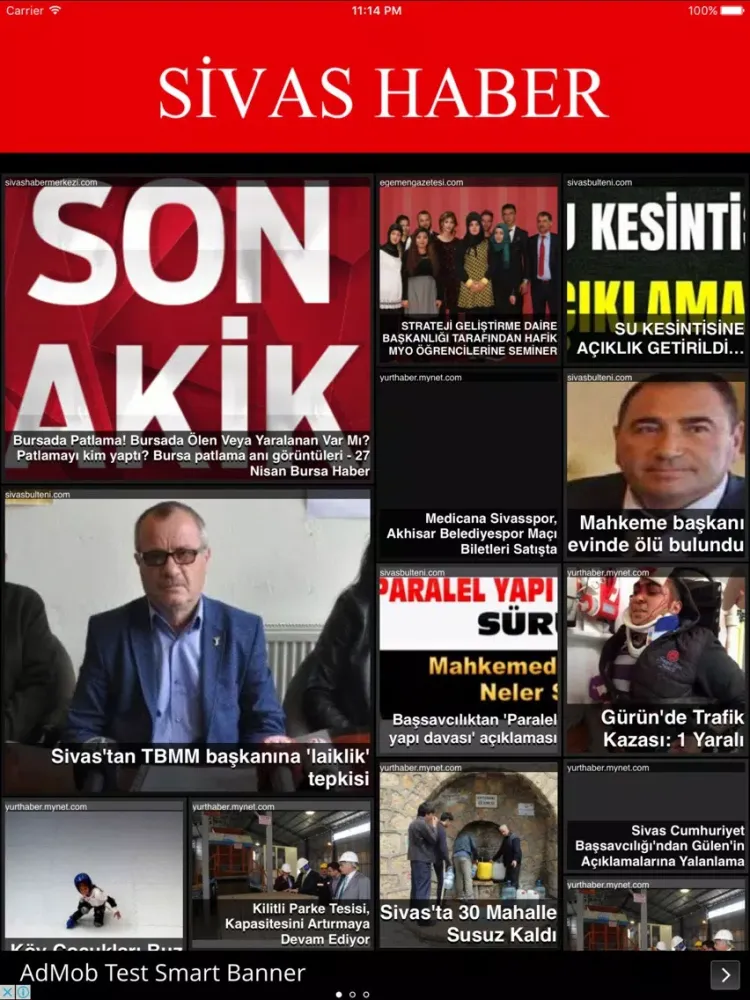 Sivas Haberleri iPad  سکرین شاٹس