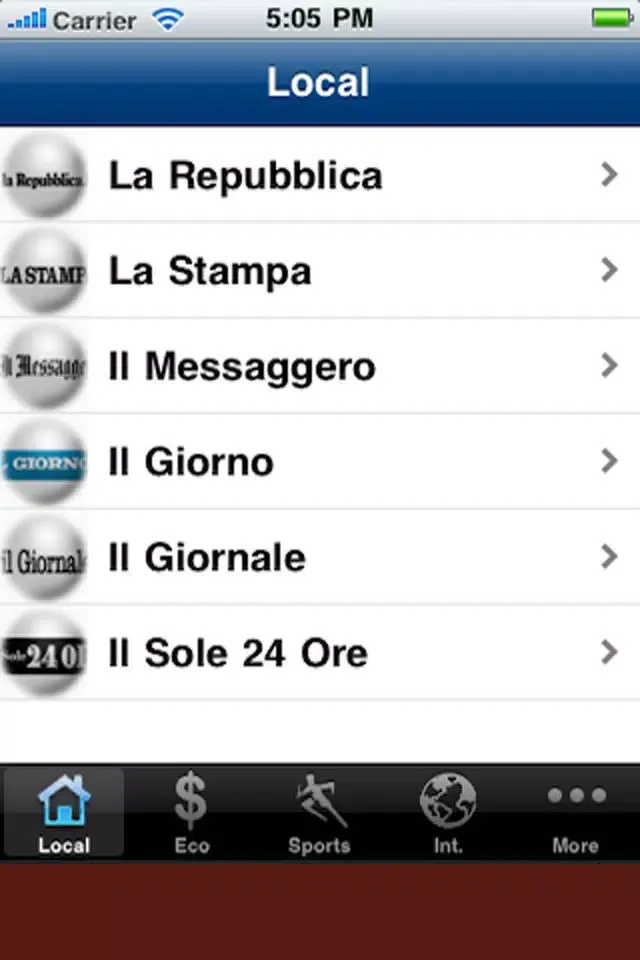 Giornali italiani Screenshots