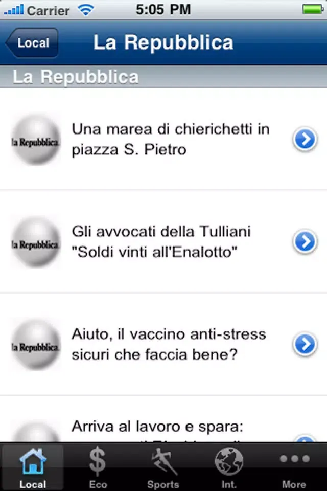 Giornali italiani Screenshots