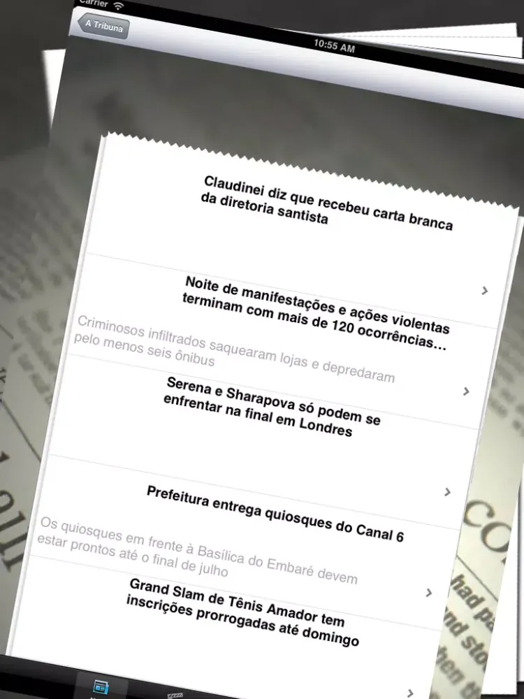Zrzuty ekranu Jornais do brasil RSS iPad 