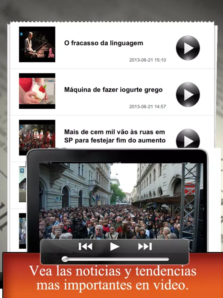 Zrzuty ekranu Jornais do brasil RSS iPad 