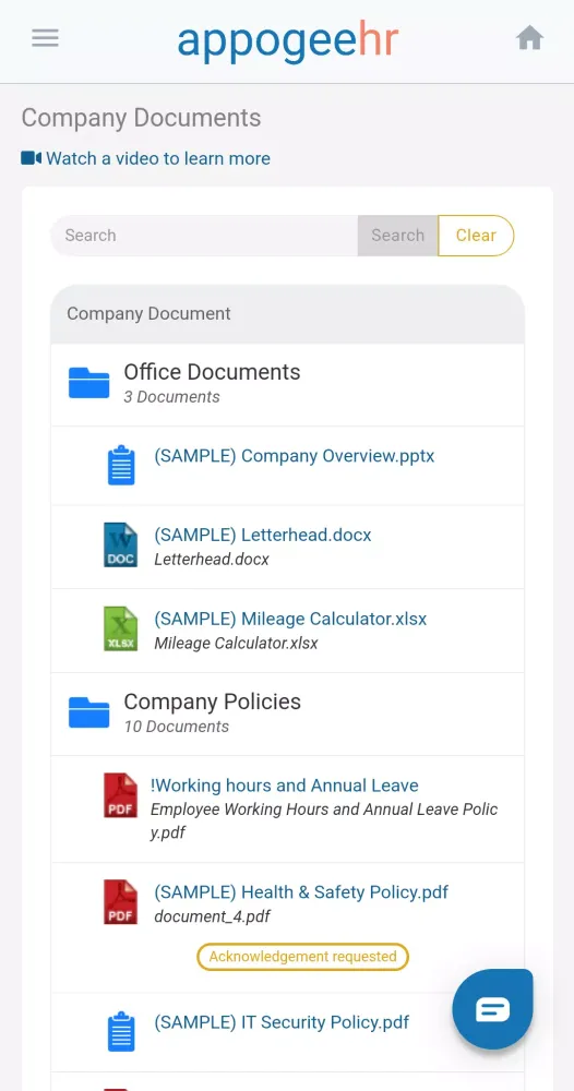 Appogee HR Screenshots