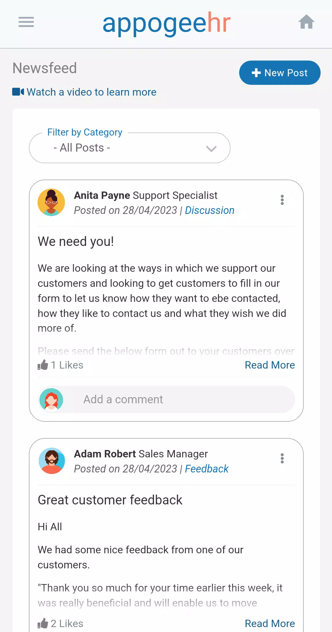 Appogee HR Screenshots