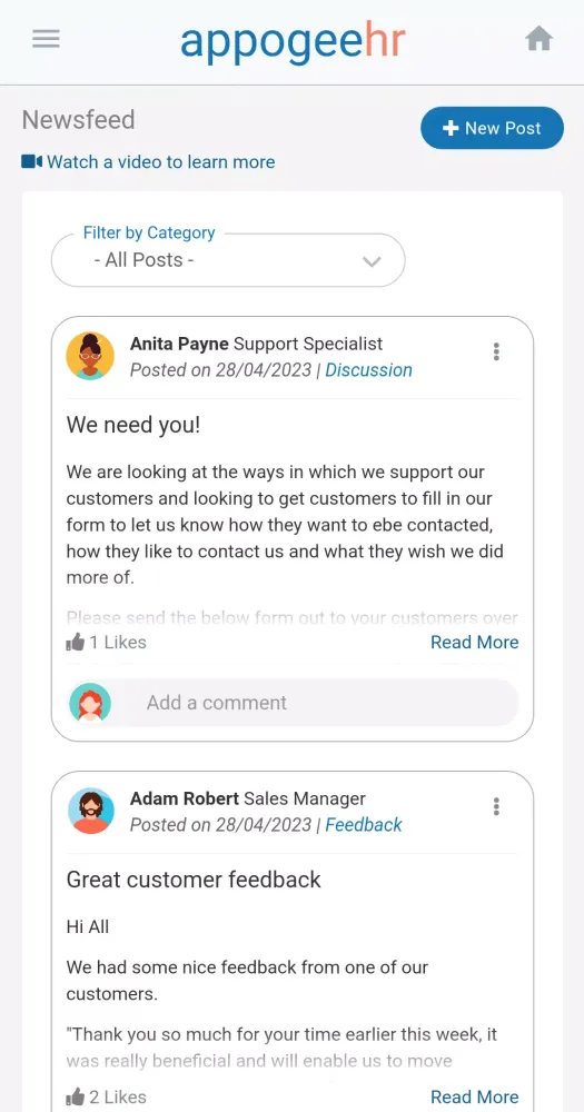 Appogee HR Screenshots