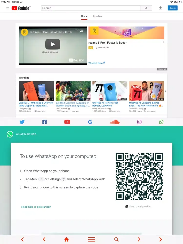 Multi Window Pro iPad  Screenshots