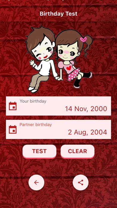Tangkapan skrin Love Fusion Tester