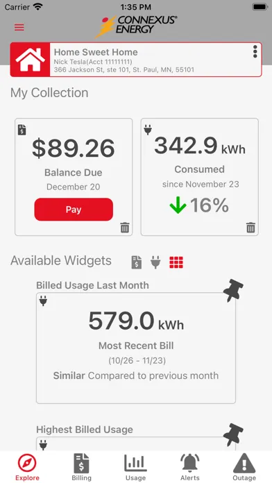 Connexus Energy Screenshots