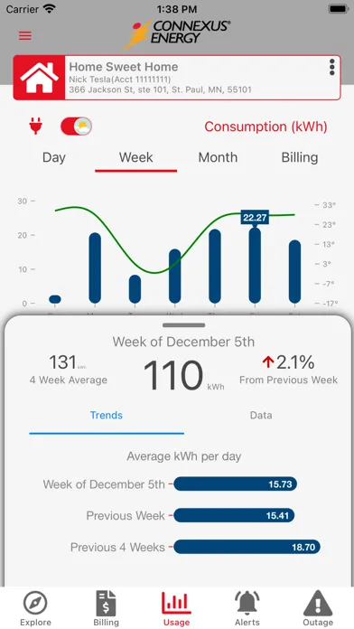 Connexus Energy Screenshots