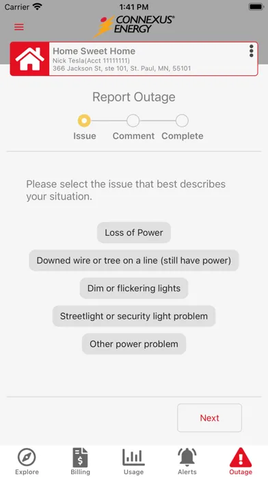 Connexus Energy Screenshots