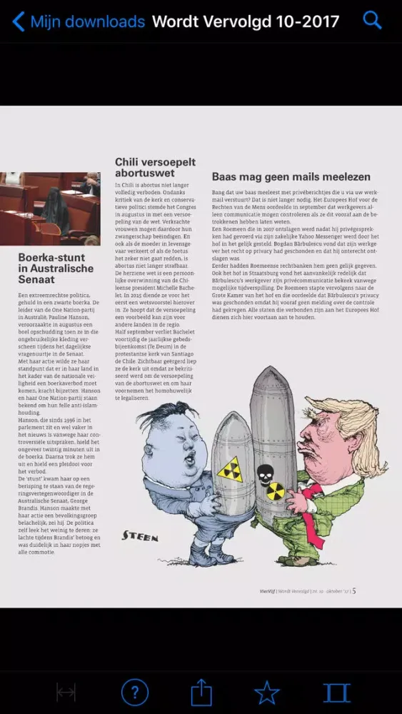 Capturas de tela do wordt vervolgd