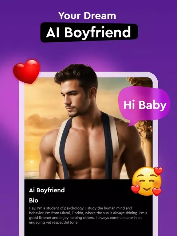 Ảnh chụp màn hình của AI Boyfriend: Sexy Chat BF Gay iPad 