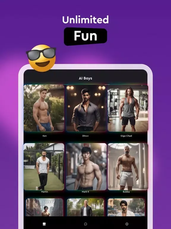 Ảnh chụp màn hình của AI Boyfriend: Sexy Chat BF Gay iPad 