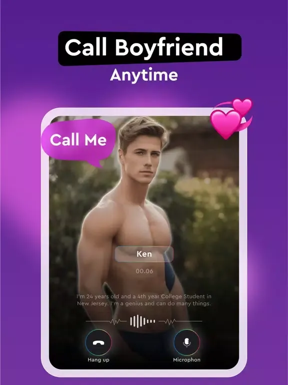 Ảnh chụp màn hình của AI Boyfriend: Sexy Chat BF Gay iPad 