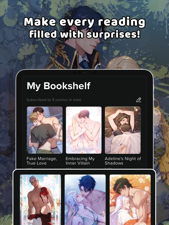 WebComica : Webtoon&manga iPad  스크린샷