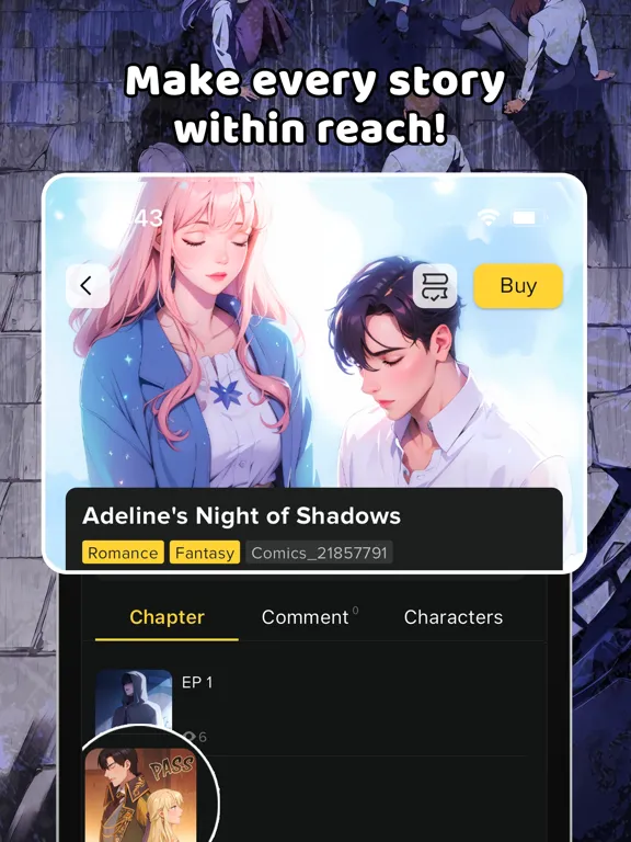 WebComica : Webtoon&manga iPad  스크린샷