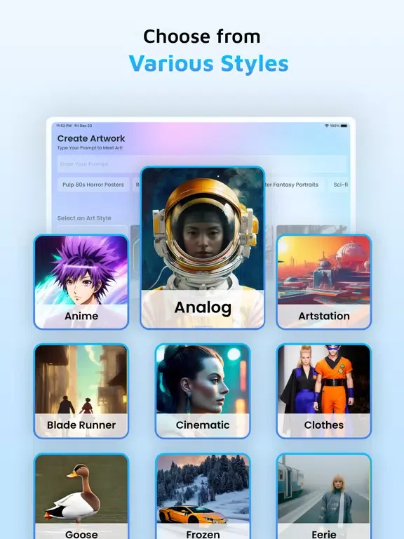 AI Generator Stable Diffusion iPad  Screenshots