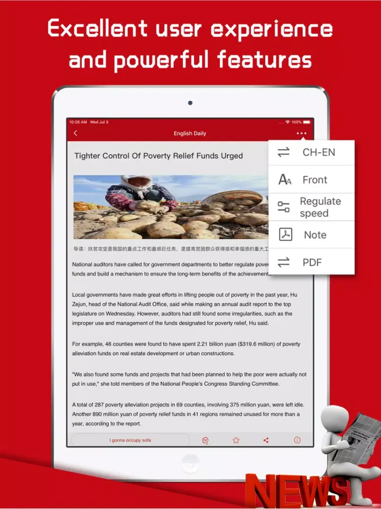 Capturas de pantalla de English Daily-Top Video News iPad 