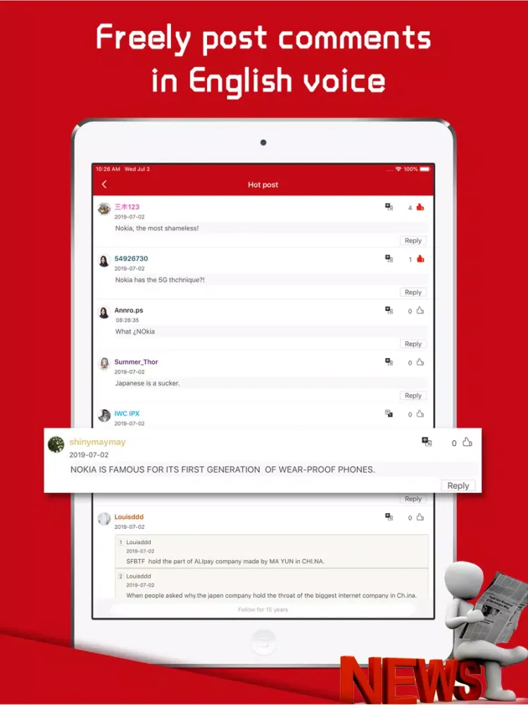 Capturas de pantalla de English Daily-Top Video News iPad 