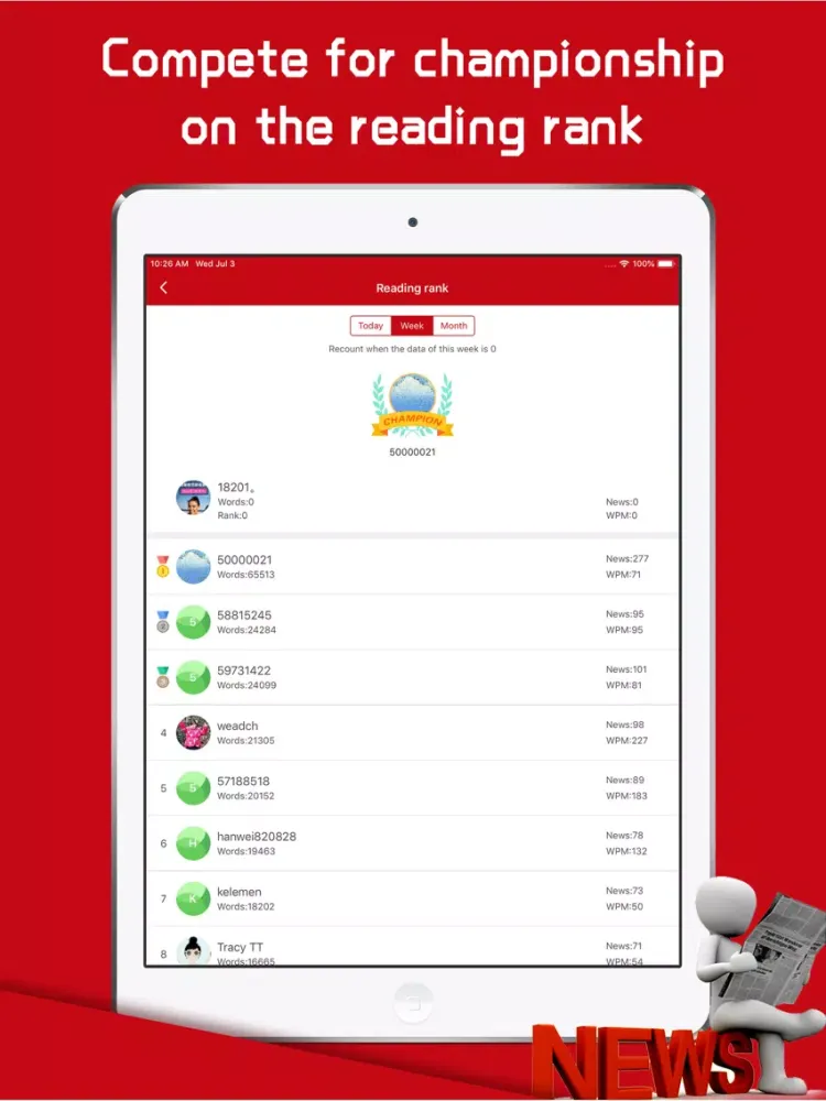 Capturas de pantalla de English Daily-Top Video News iPad 