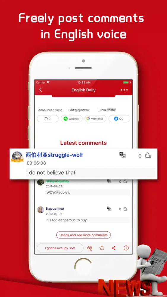 Capturas de pantalla de English Daily-Top Video News