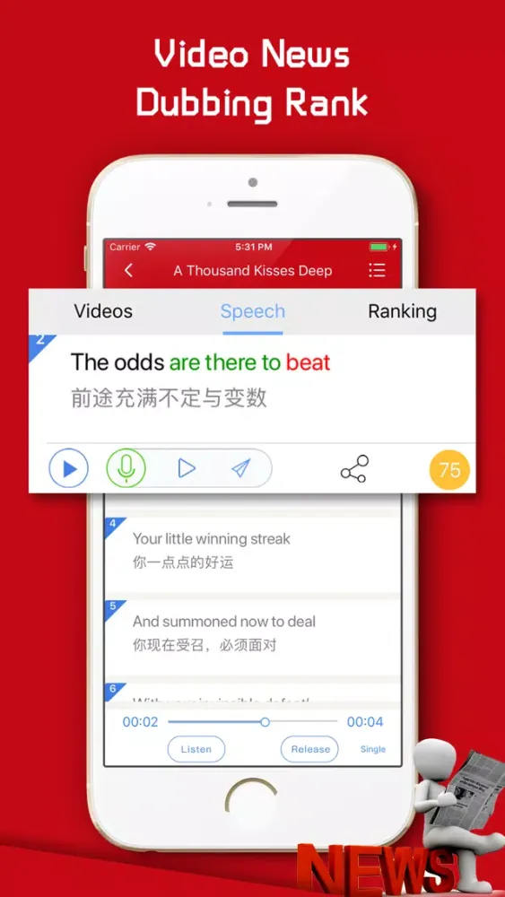 Capturas de pantalla de English Daily-Top Video News