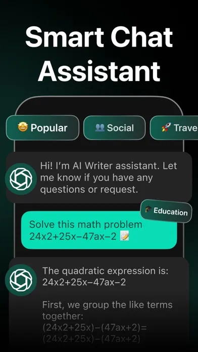 AI Chat & Ask AI Smart Chatbot应用截图